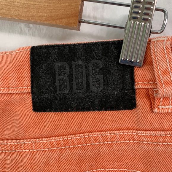 BDG Urban Outfitters Cut-Off Carpenter Shorts Washed Coral Sz 32 - Picture 6 of 12